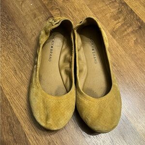 Lucky Brand suede leather flats 7.5